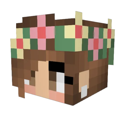 iltsu_08 Minecraft avatar head, 3D render