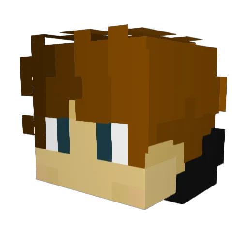iluappi Minecraft avatar head, 3D render
