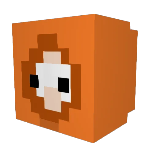 ilucvartss Minecraft avatar head, 3D render