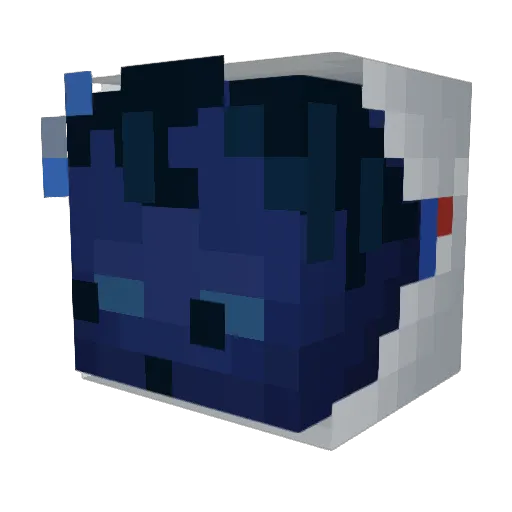 ilukvv Minecraft avatar head, 3D render