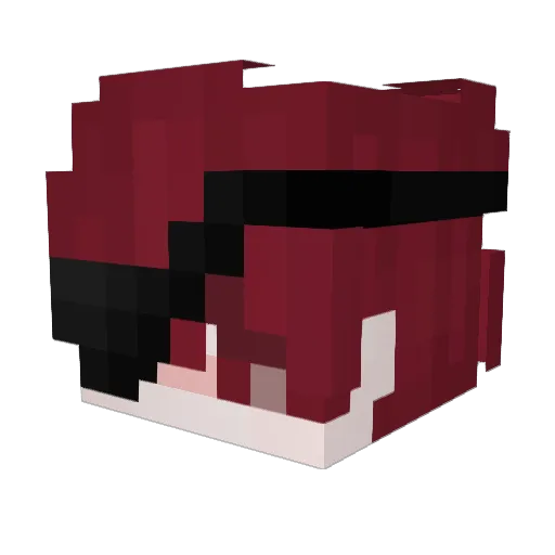 ilustracion Minecraft avatar head, 3D render