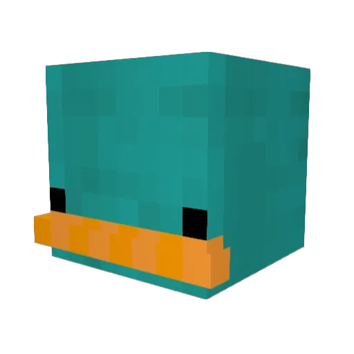 iluuschaX Minecraft avatar head, 3D render