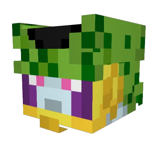 iluvRox Minecraft avatar head, 3D render