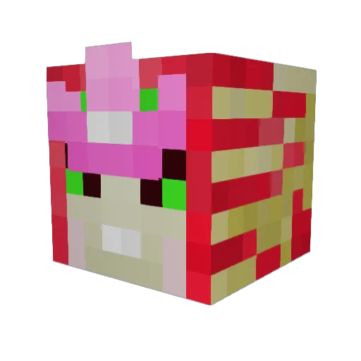 iluv_m1 Minecraft avatar head, 3D render