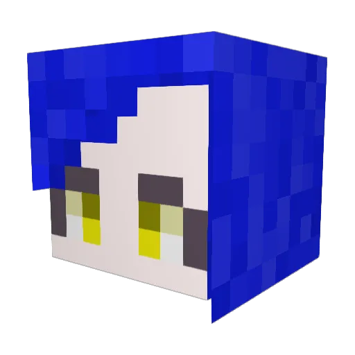 iluvalanna Minecraft avatar head, 3D render