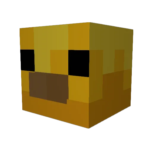 iluvaviation Minecraft avatar head, 3D render