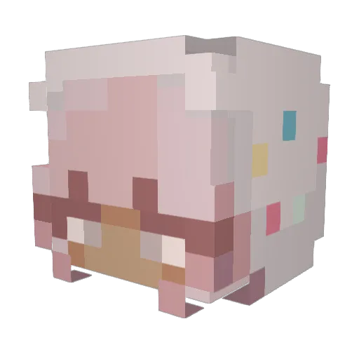 iluvcakee Minecraft avatar head, 3D render