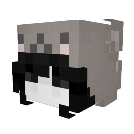 iluvdavi Minecraft avatar head, 3D render