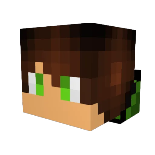 iluvdiamondpic Minecraft avatar head, 3D render