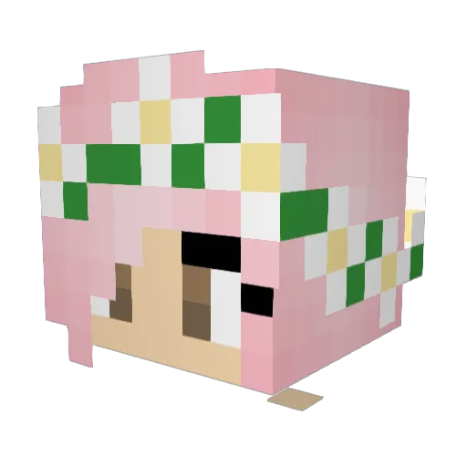 iluvdonuts Minecraft avatar head, 3D render