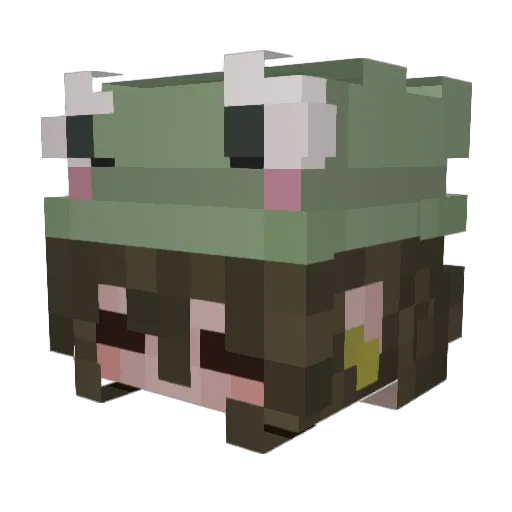 iluverenyeager Minecraft avatar head, 3D render
