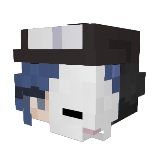 iluvgalaxy_ Minecraft avatar head, 3D render