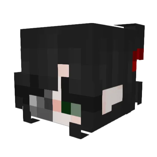 iluvherr Minecraft avatar head, 3D render
