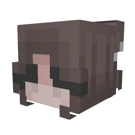 iluvinri Minecraft avatar head, 3D render