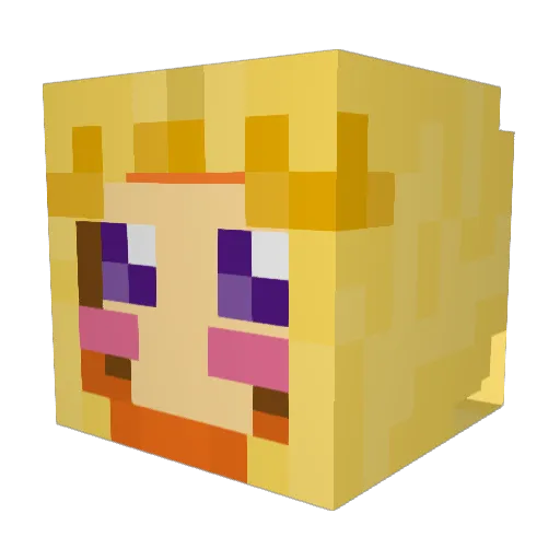 iluvreigen Minecraft avatar head, 3D render