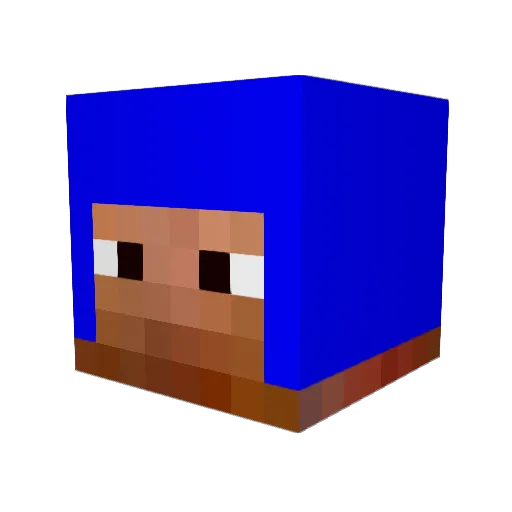 iluvvaping Minecraft avatar head, 3D render
