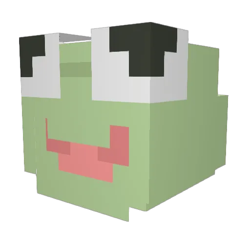 ilviaq Minecraft avatar head, 3D render