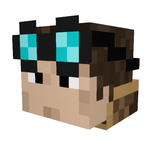 ilvostrocaroleo Minecraft avatar head, 3D render