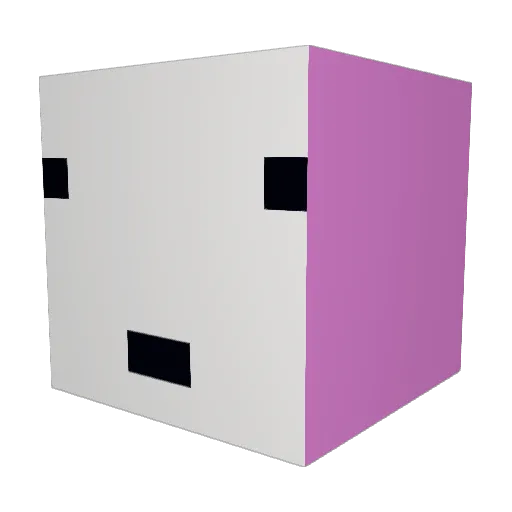 ilvoza Minecraft avatar head, 3D render