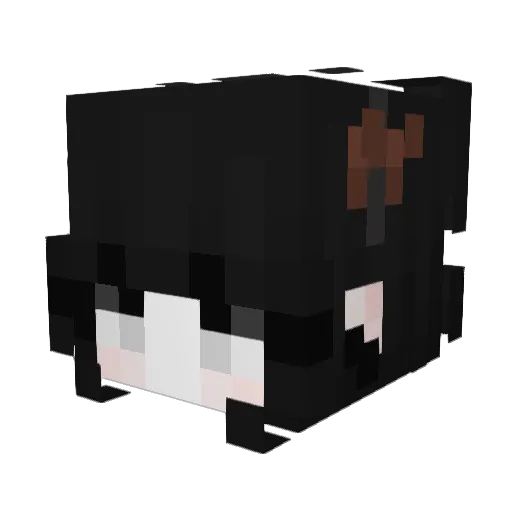 ilvvw Minecraft avatar head, 3D render