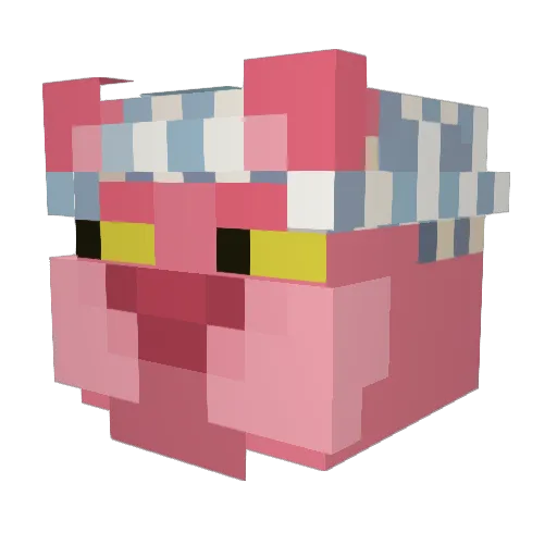 ilyArsl Minecraft avatar head, 3D render