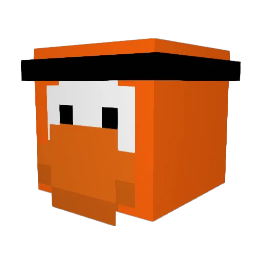 ilyCaleb Minecraft avatar head, 3D render