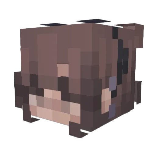 ilyCity Minecraft avatar head, 3D render
