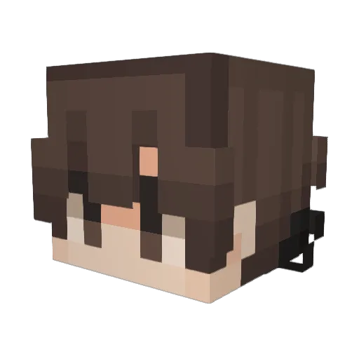ilyCy Minecraft avatar head, 3D render