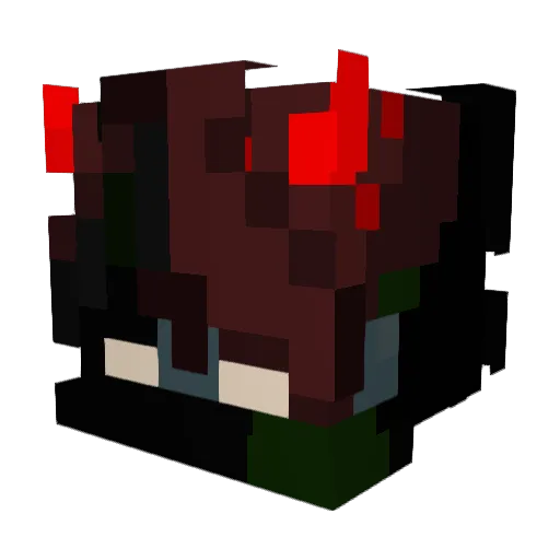 ilyFelipe Minecraft avatar head, 3D render