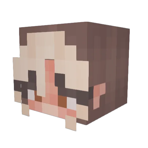 ilyKatiex Minecraft avatar head, 3D render