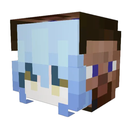ilyLoser Minecraft avatar head, 3D render