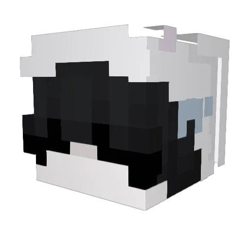 ilyMilaa Minecraft avatar head, 3D render