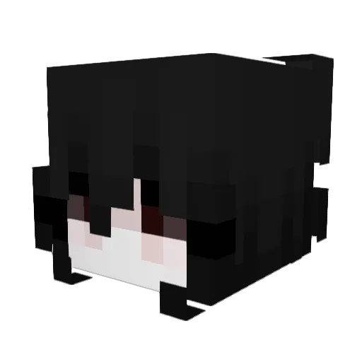 ilyMorfinee Minecraft avatar head, 3D render