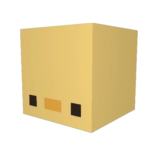 ilyPato Minecraft avatar head, 3D render