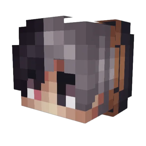 ilyReaver Minecraft avatar head, 3D render