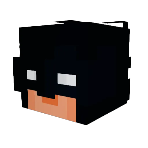 ilyRyZe1 Minecraft avatar head, 3D render