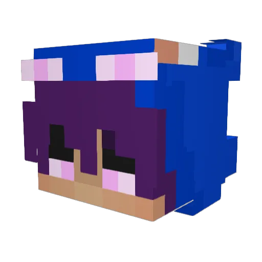 ilyZ22 Minecraft avatar head, 3D render