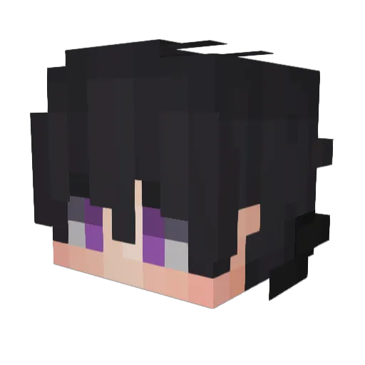 ily_machina Minecraft avatar head, 3D render
