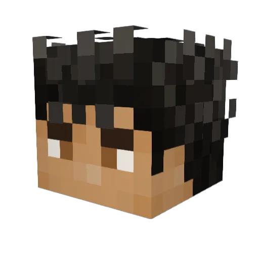 ily_xyro Minecraft avatar head, 3D render