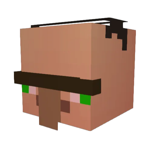 ilya_NH Minecraft avatar head, 3D render