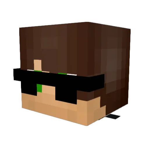 ilya_vasekin Minecraft avatar head, 3D render