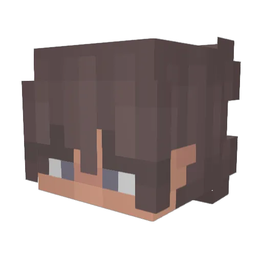 ilyacorpseee Minecraft avatar head, 3D render