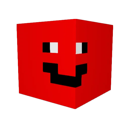 ilyael Minecraft avatar head, 3D render