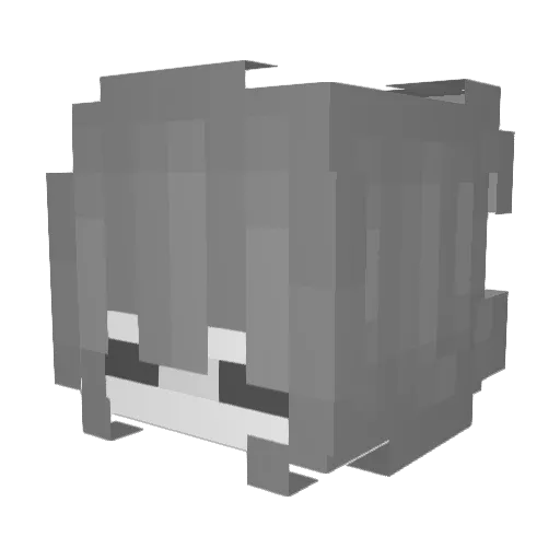 ilyanakin Minecraft avatar head, 3D render
