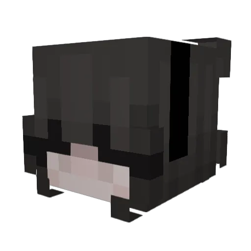 ilyberlins Minecraft avatar head, 3D render