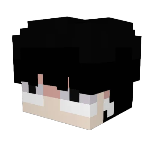 ilybia Minecraft avatar head, 3D render