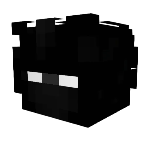 ilydqge Minecraft avatar head, 3D render
