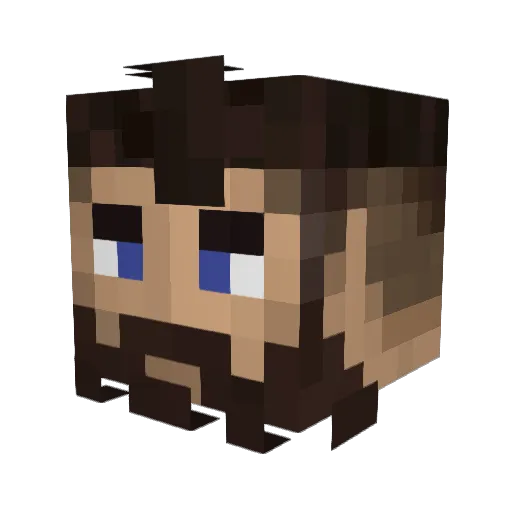ilydrw Minecraft avatar head, 3D render