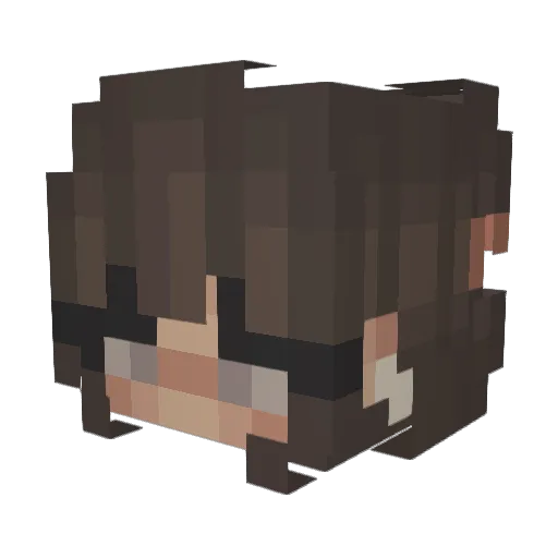 ilyirene Minecraft avatar head, 3D render