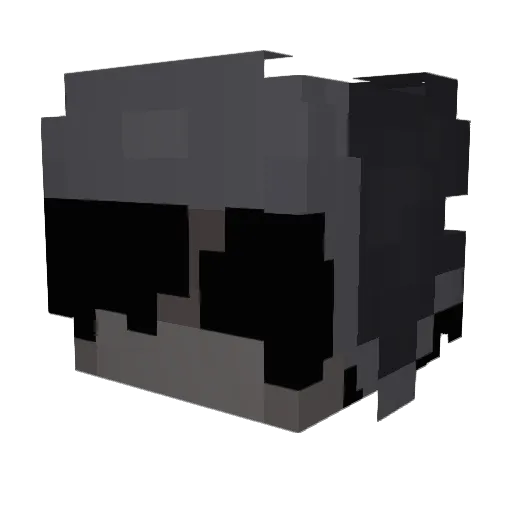 ilyjuan Minecraft avatar head, 3D render